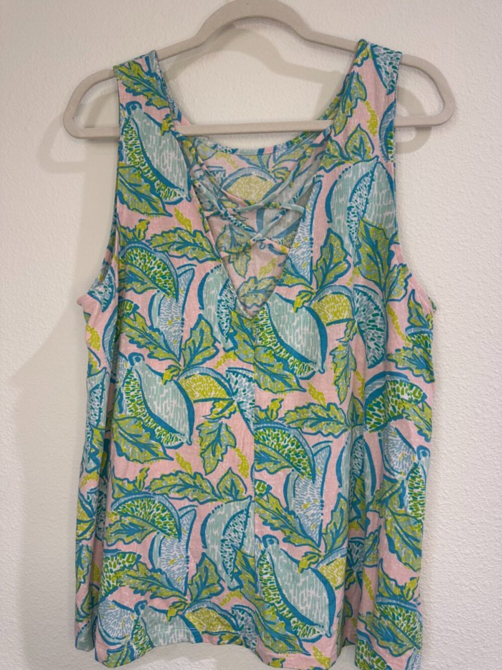 Lilly Pulitzer Citrus Print Sleeveless Tank Top Women's XL - Picture 7 of 7